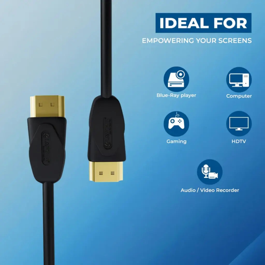 Lapcare High Speed HDMI 1.4 Cable with Ethernet 3D True Ultra HD 1.5M-tpstech.in