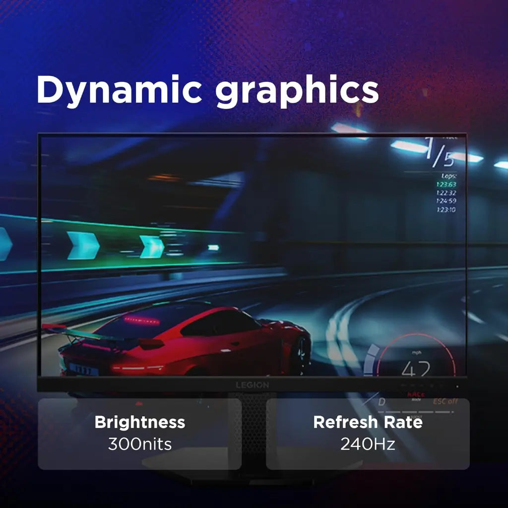 Lenovo Ligeon 24‑10  24" 240 Hz  0.5 ms FHD  Gaming  Monitor AMD FreeSync-tpstech.in