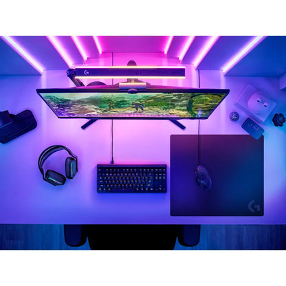 Logitech G640 Large Cloth Gaming Mouse Pad - Black-tpstech.in