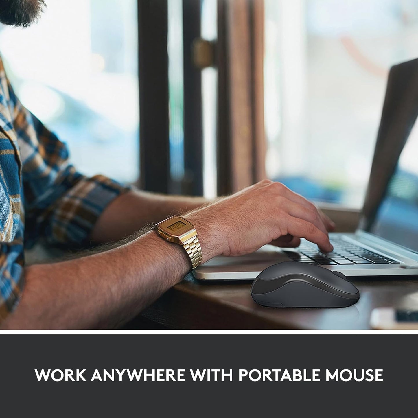 Logitech M220 1000DPI 2.4GHz Silent Wireless Mouse - Black-tpstech.in