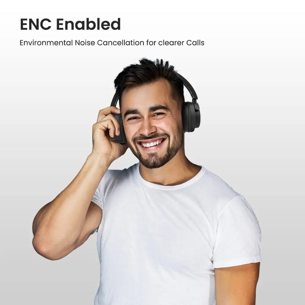 Portronics Muffs M2 POR 1882 Bluetooth 5.3 Over Ear Headphones 40Hrs Playtime-tpstech.in