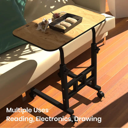 Portronics My Buddy D POR 1376 Adjustable Portable Laptop Table with Wheels-tpstech.in