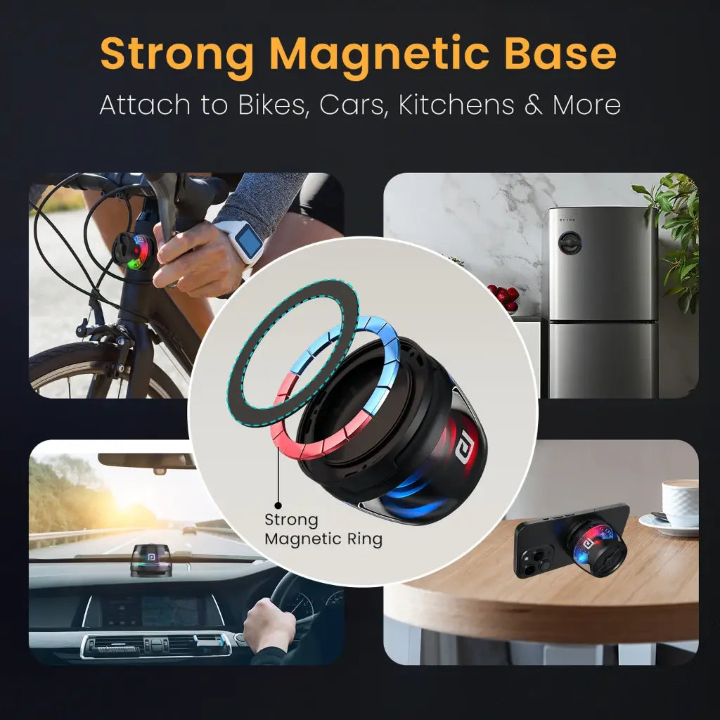 Portronics POR 2671 Nadya 6W Magnetic Bluetooth Speaker with Magsafe Mobile Stand-tpstech.in