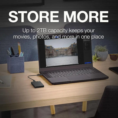 Seagate One Touch 1TB Portable External SSD with 3 Year Rescue Data Recovery - Black-tpstech.in