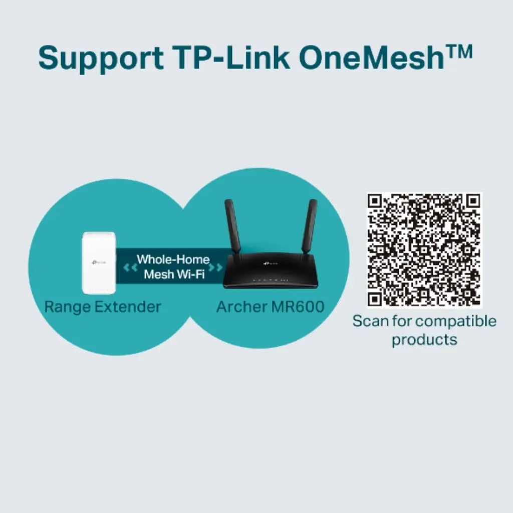 TP-Link Archer MR600 V3 4G+ Cat6 AC1200 Wireless Dual Band Gigabit Router-tpstech.in