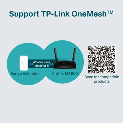 TP-Link Archer MR600 V3 4G+ Cat6 AC1200 Wireless Dual Band Gigabit Router-tpstech.in