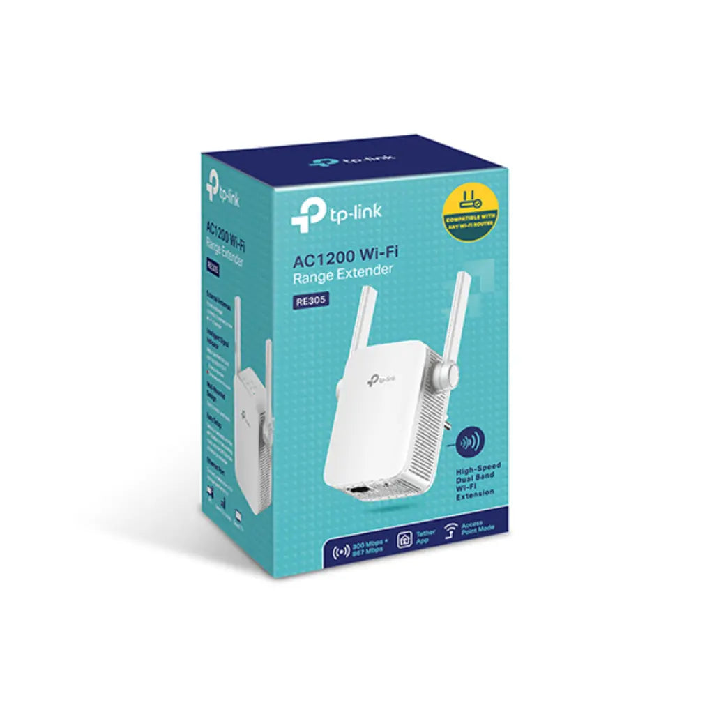TP-Link RE305 AC1200 Dual-Band Wi-Fi Range Extender with Access Point Mode & Intelligent Signal Indicator-tpstech.in