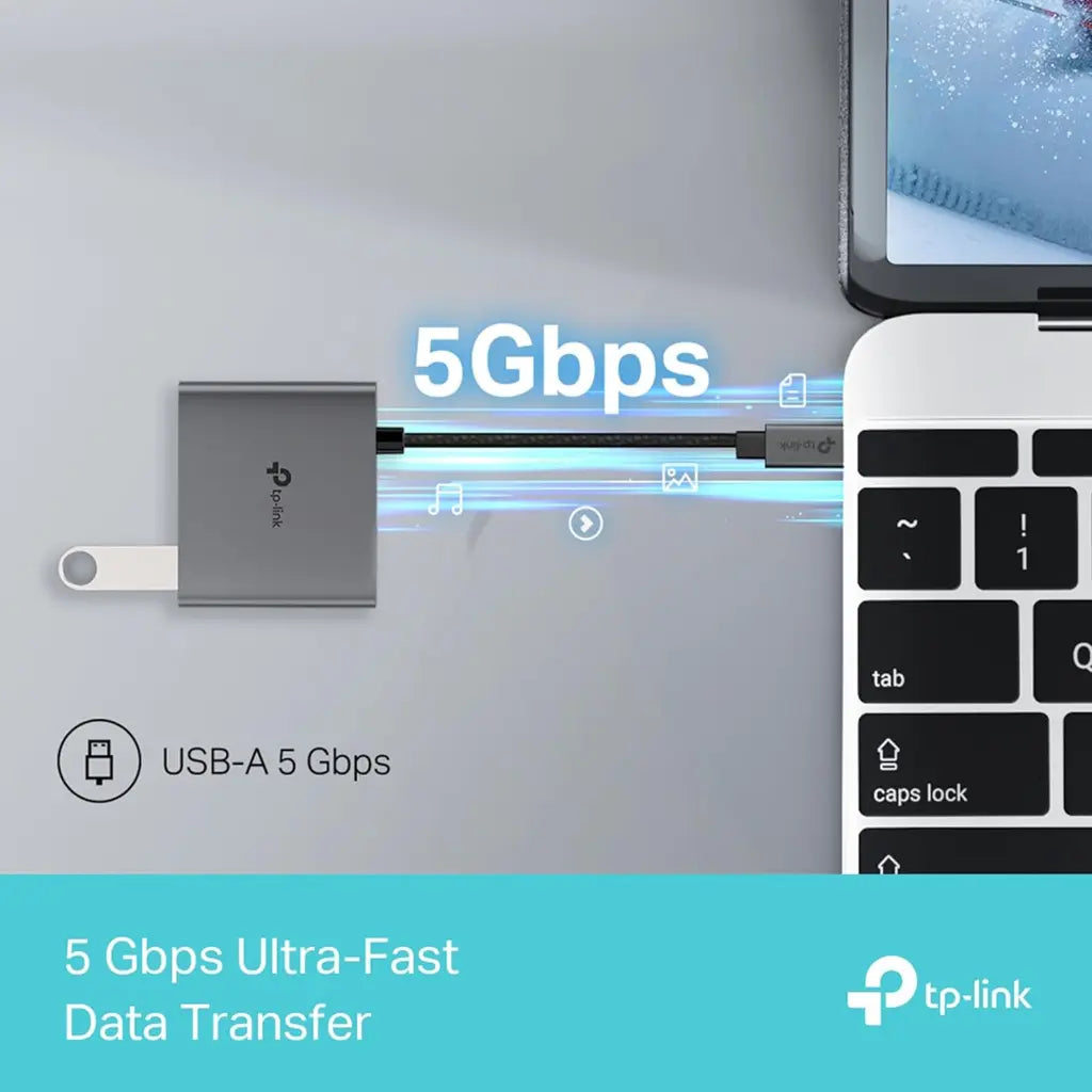 TP-Link UH3020C USB Type-C 3-in-1 Hub with 4K HDMI 100W PD Charging & USB-A 3.0 Port-tpstech.in