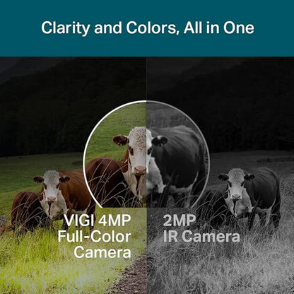 TP-Link VIGI C540-4G 4MP Pan/Tilt Outdoor Full-Color 4G Network Camera with Auto Tracking & Two-Way Audio-tpstech.in