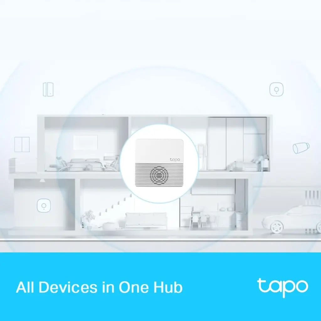 Tapo H200 Smart Hub with Built-in Chime Requires 2.4Ghz Wi-Fi Connect Up to 64 Smart + 4 Camera Devices-tpstech.in