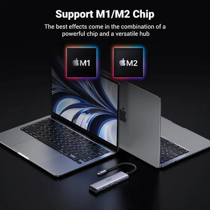 Ugreen USB-C Multifunctional Dock 6-in-1 Hub with 4K HDMI 100W PD-tpstech.in