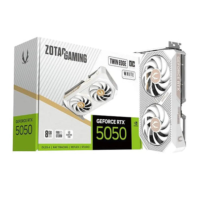 ZOTAC Gaming GeForce RTX 5050 Twin Edge OC White Edition 8GB GDDR6 Graphics Card-tpstech.in