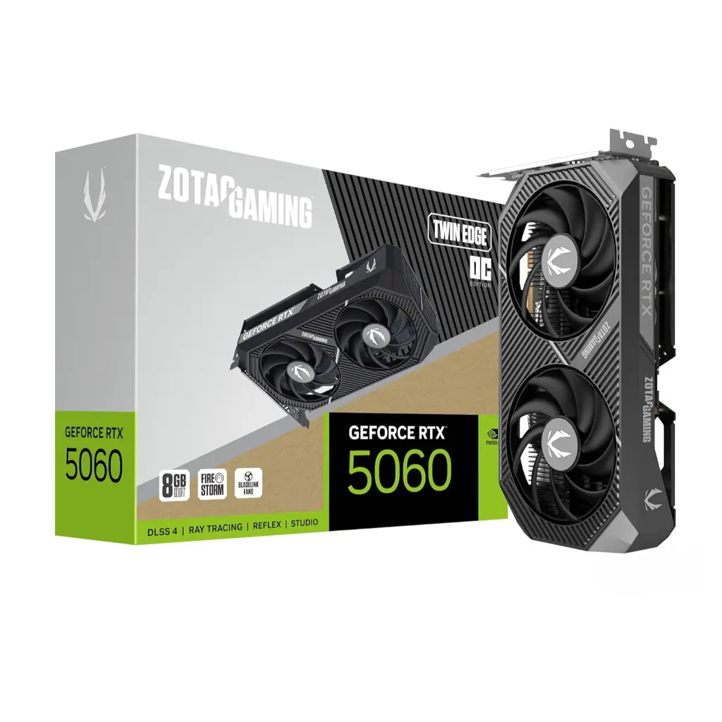 ZOTAC Gaming GeForce RTX 5060 Twin Edge OC 8GB GDDR7 Graphics Card-tpstech.in
