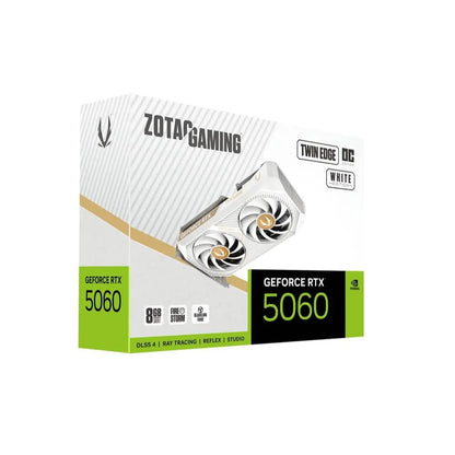 ZOTAC RTX 5060 Twin Edge OC White 8GB GDDR7 Graphics Card-tpstech.in