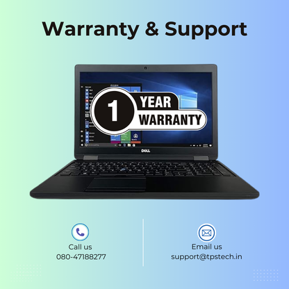 (Refurbished) Dell Latitude 5580 15.6" Laptop Intel Core i5 6th Gen 16GB RAM 512GB SSD Win 10 Pro