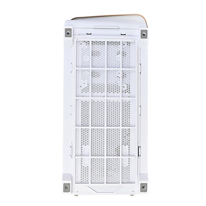 SilverStone SETA A2 ATX Mid Tower PC Case with Tempered Glass - White Rose Gold