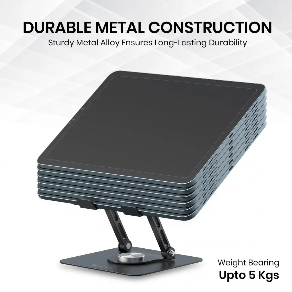 Portronics My Buddy A1 POR 3105 360 Rotating Metal Tablet and Mobile Stand