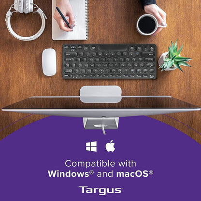 Targus Compact Multi-Device Bluetooth Antimicrobial Keyboard (Black)