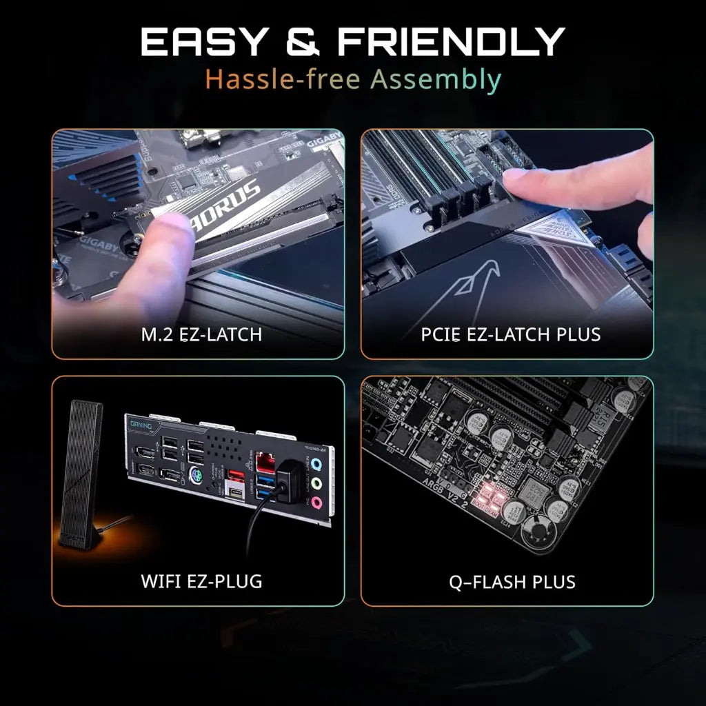 Gigabyte B850 AORUS Elite WiFi 7 AMD AM5 ATX DDR5 Motherboard