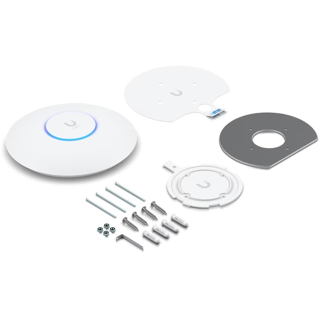 Ubiquiti UniFi U6+ Ceiling Mounted Dual-Band WiFi 6 Access Point with 4 Spatial Streams