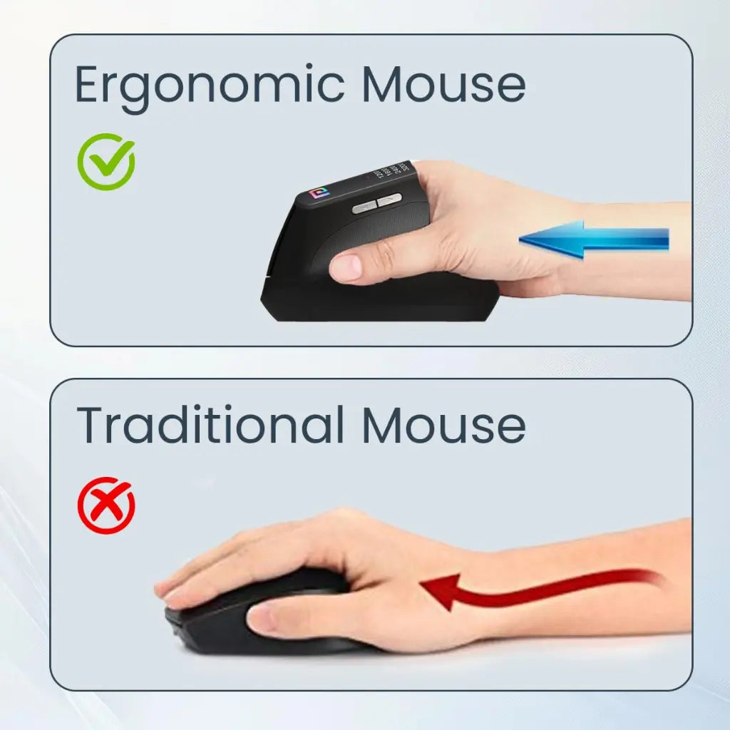 Portronics Toad Ergo POR 1808 Vertical Wireless Ergonomic Mouse 1200 DPI-tpstech.in