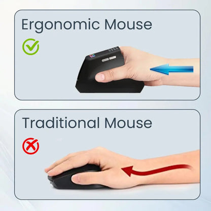 Portronics Toad Ergo POR 1808 Vertical Wireless Ergonomic Mouse 1200 DPI-tpstech.in