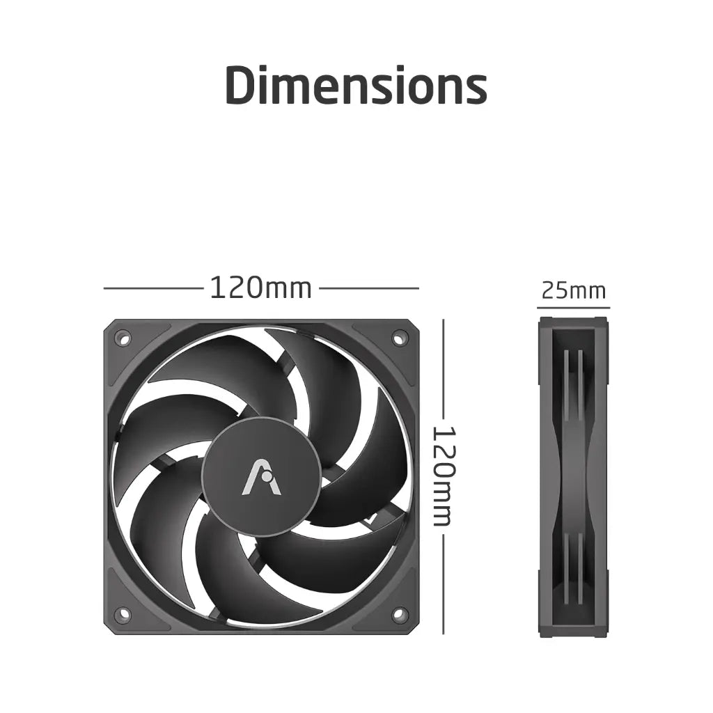 ProLab Design AI120 HF Pro‑Grade 120mm PWM Cabinet Fan Kit-tpstech.in