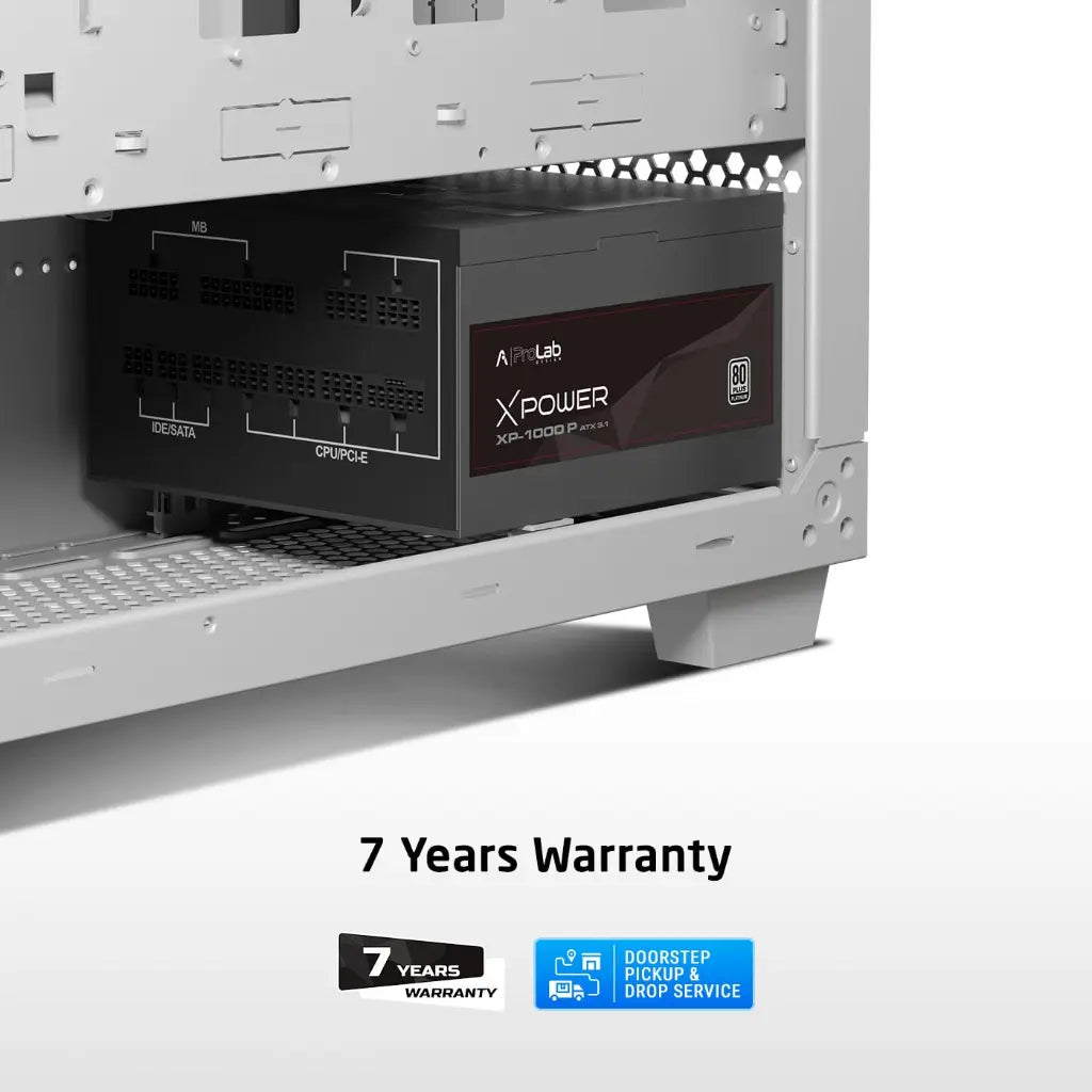 Prolab XPower XP‑1000P 1000W ATX 3.1 80 Plus Platinum Fully Modular Power Supply-tpstech.in