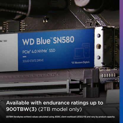 Western Digital Blue SN580 500 GB M.2 NVMe PCIe 4.0 Internal SSD