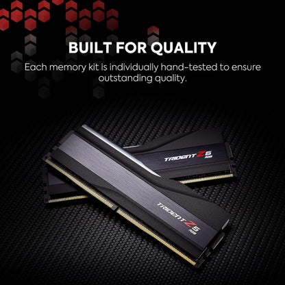 G.Skill Trident Z5 RGB 32GB (2x16GB) DDR5 RAM 7600MHz CL36 Desktop Memory - Black