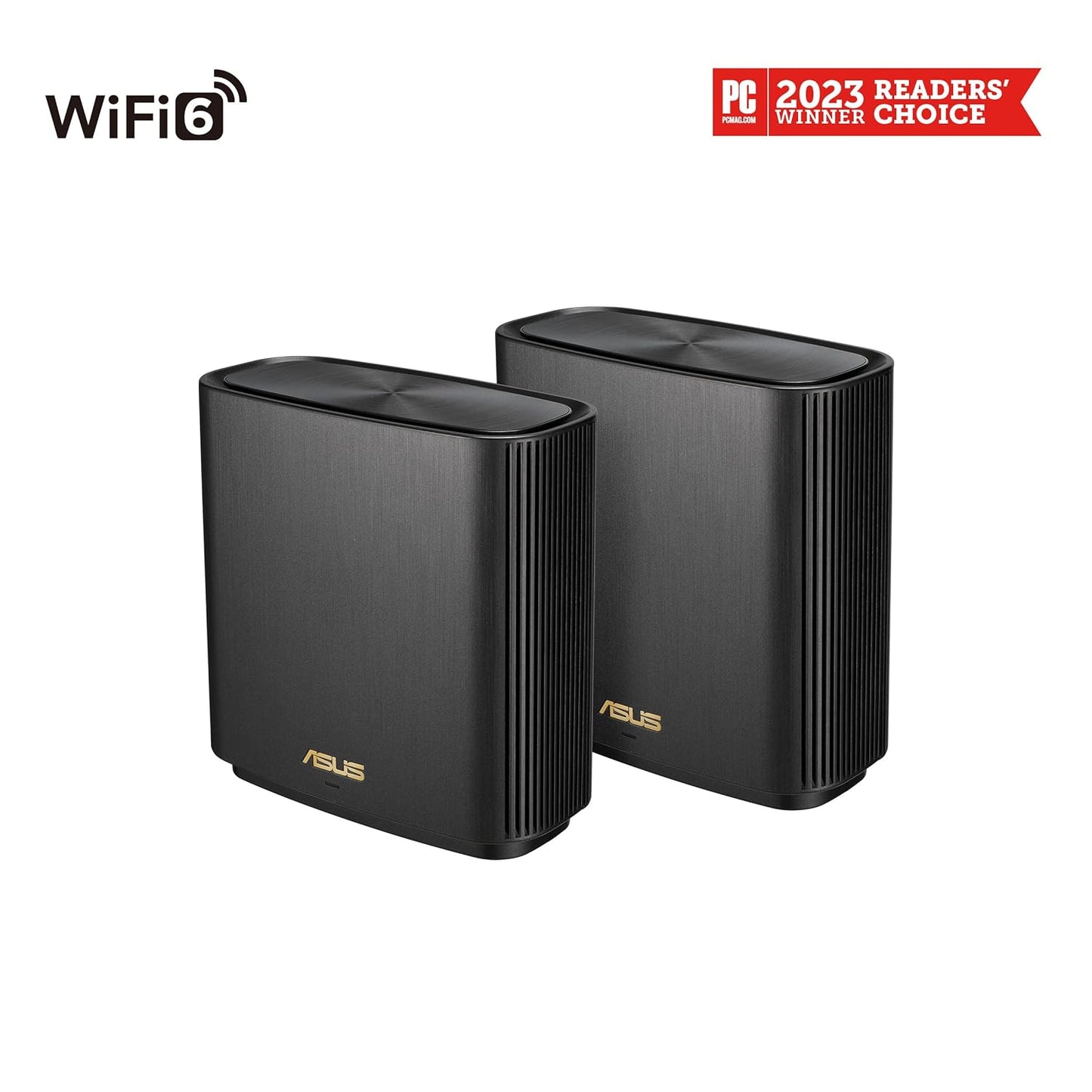 ASUS ZenWiFi AX XT8 Tri Band AX6600 Tri-band Mesh WiFi 6 System-2 Pack Black