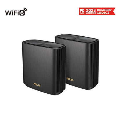ASUS ZenWiFi AX XT8 Tri Band AX6600 Tri-band Mesh WiFi 6 System-2 Pack Black