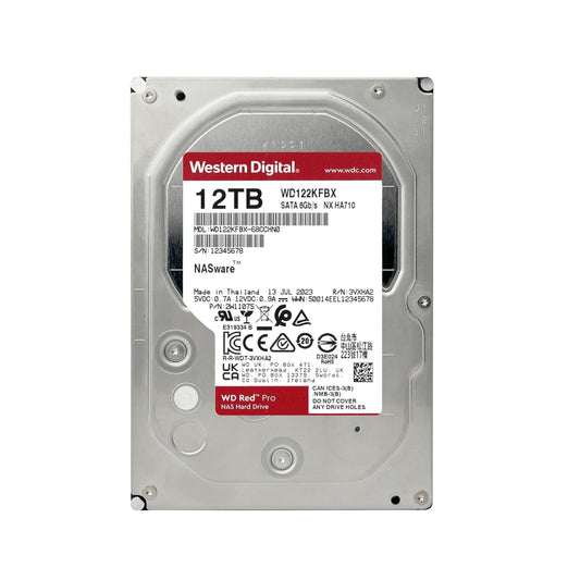 Western Digital WD Red Pro 12TB 3.5" SATA 7200RPM NAS Internal Hard Disk Drive