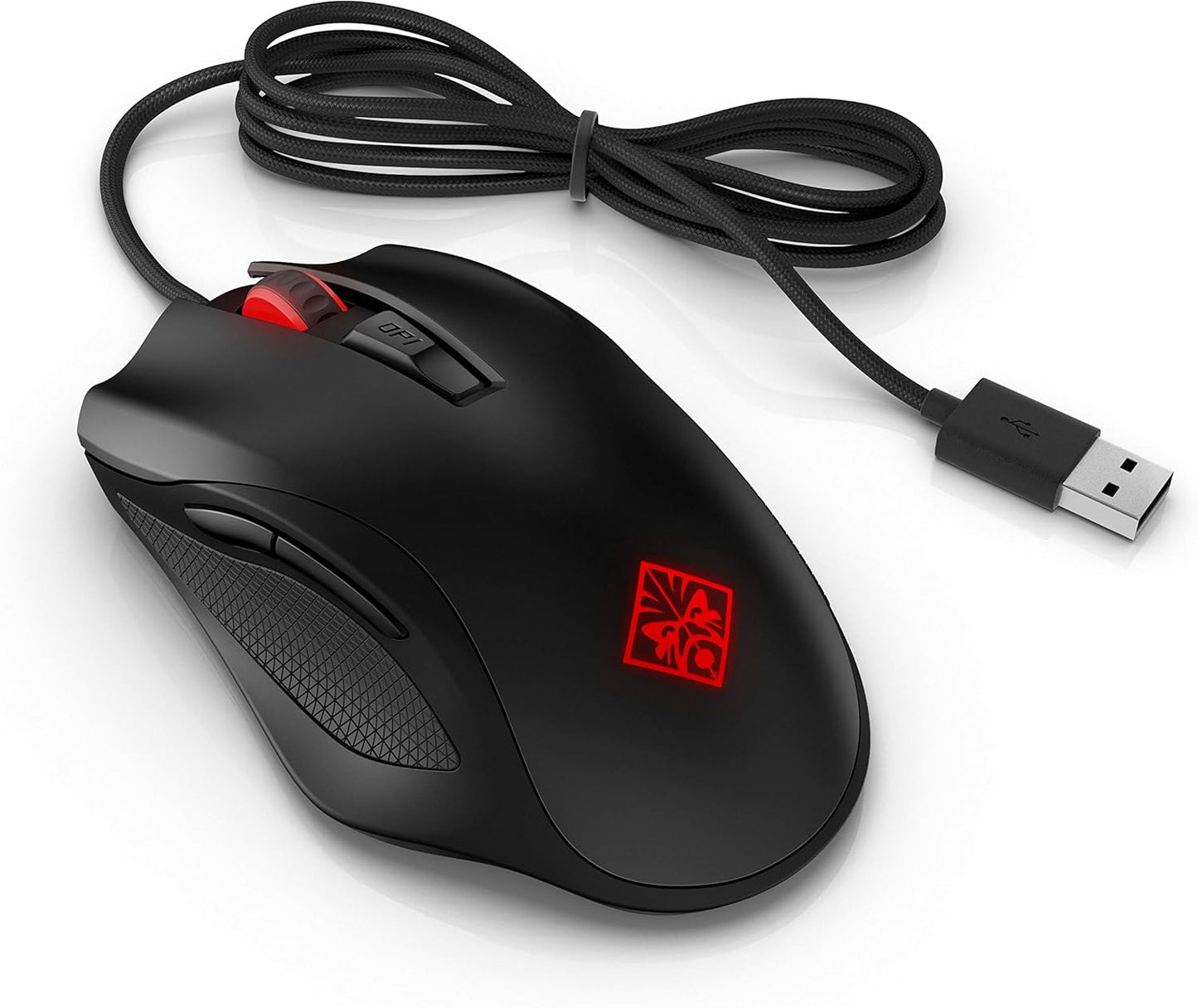 [RePacked]HP OMEN 600 Wired USB Gaming Mouse With Optical Sensor Design - Black
