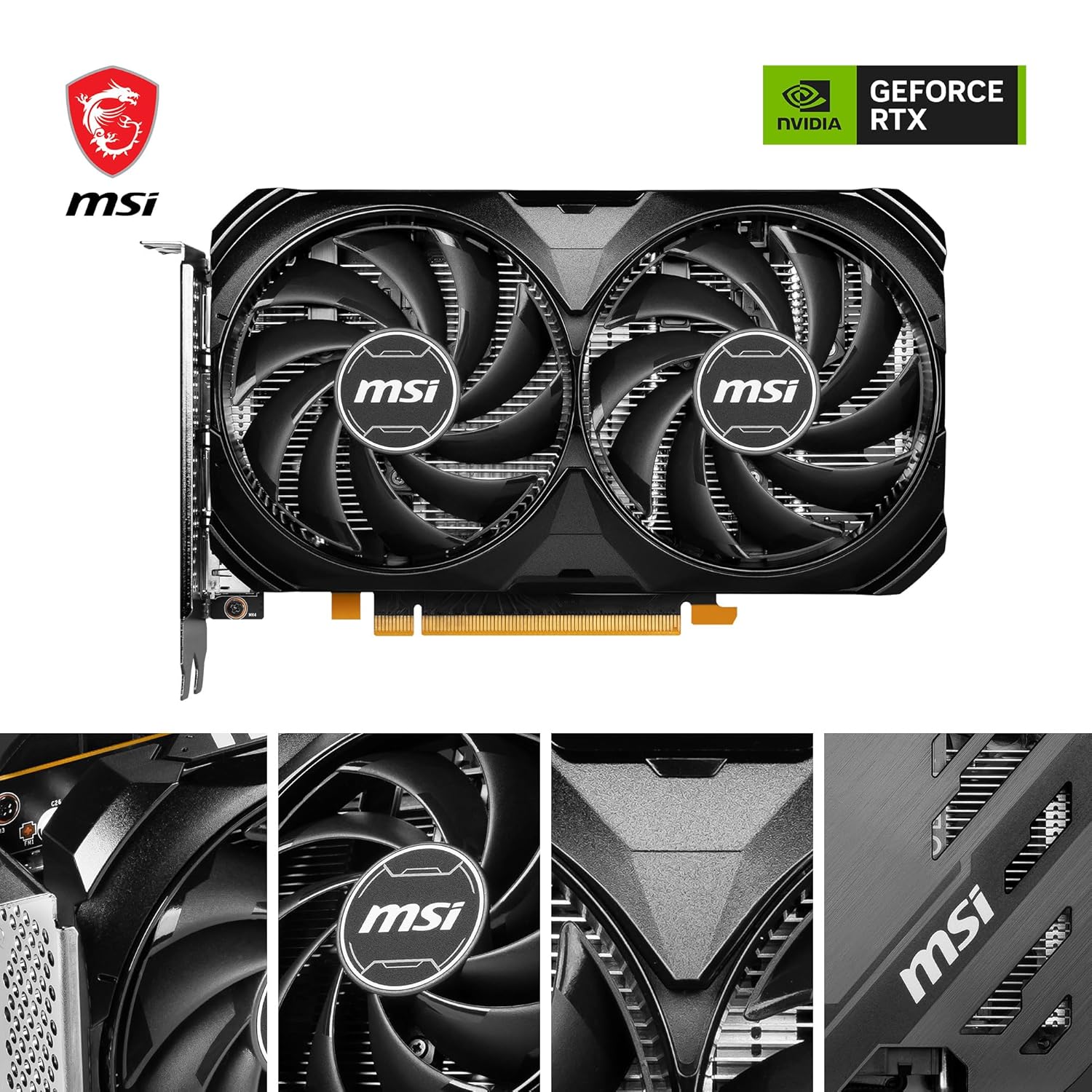 MSI GeForce RTX 4060 VENTUS 2X OC 8GB 128-Bit Graphics Card-tpstech.in
