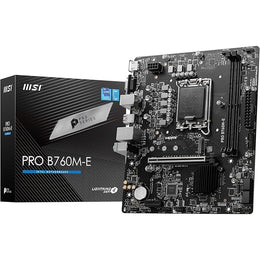 MSI PRO B760M-E DDR5 Intel B760 LGA 1700 Micro-ATX Motherboard