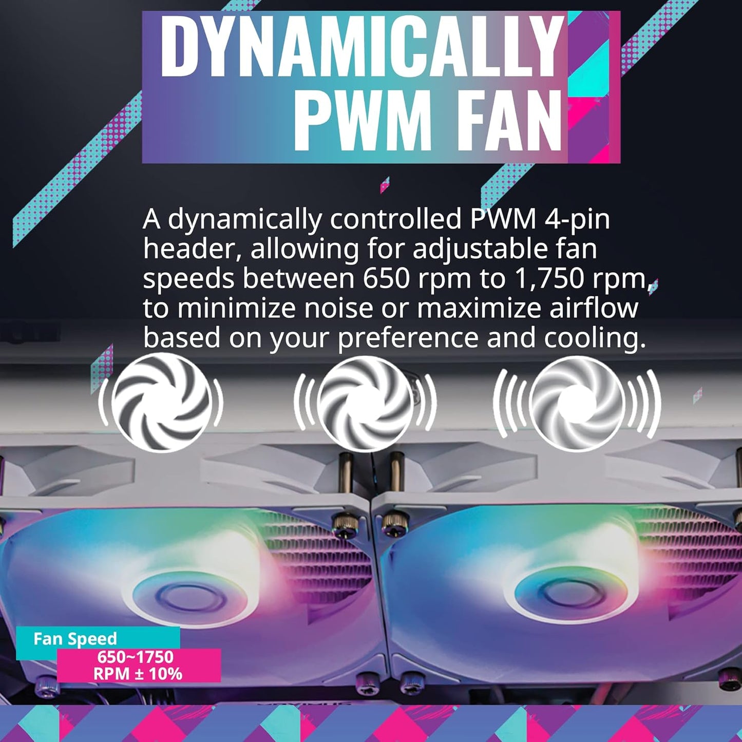 Cooler Master MasterLiquid 360L Core ARGB 360mm Close-Loop PWM AIO CPU Liquid Cooler - White