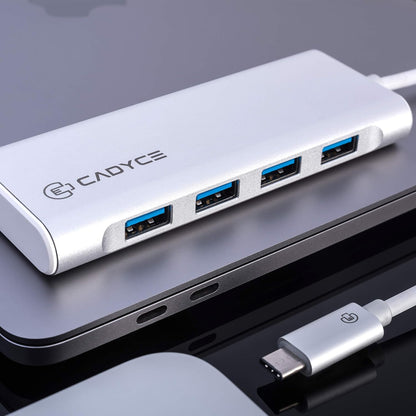 Cadyce CA-C4H USB Type-C to 4-Port USB 3.0 Hub