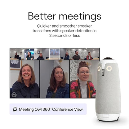 Meeting Owl 3 360° Smart Video Conference Camera with 1080p HD Video Speaker & Microphone