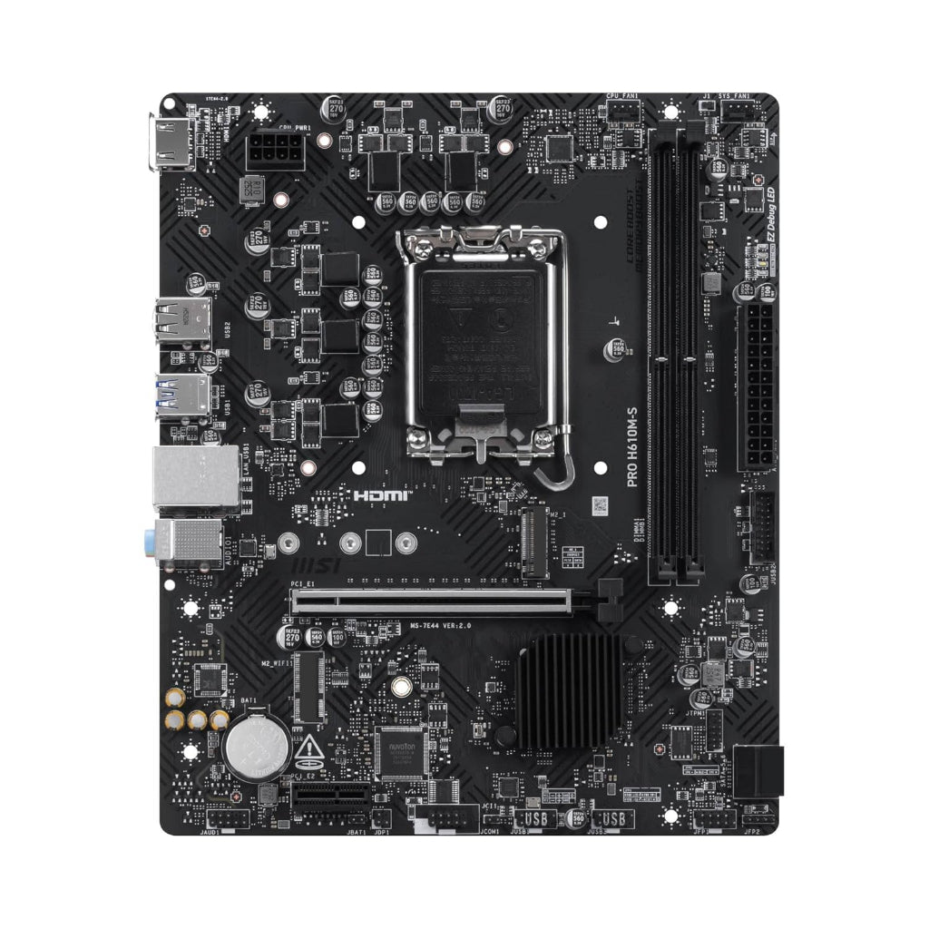 MSI PRO H610M-S DDR5 Intel H610 Micro-ATX Motherboard