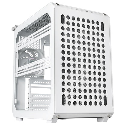 Cooler Master QUBE 500 Flatpack Small Mid-Tower ATX High Airflow Gaming Cabinet - White