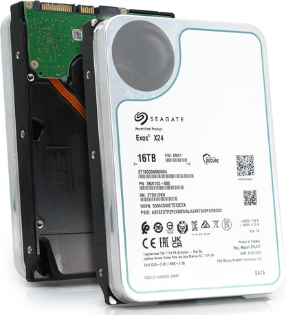 Seagate Exos X24 16TB 3.5" SATA 6Gb/s 7200RPM Enterprise Hard Disk Drive