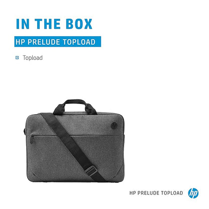 HP 1E7D7AA Prelude Topload Briefcase for 15.6 Inch Laptops with Double Handles Hands-Free Crossbody Strap