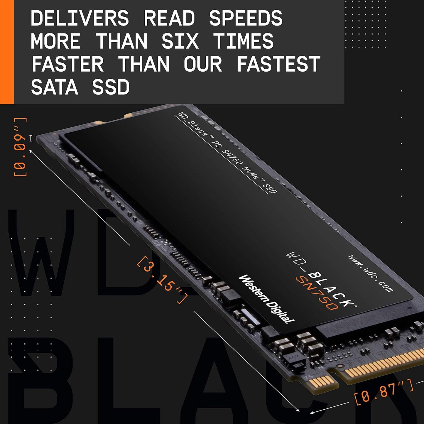 Western Digital SN750 2TB M.2 NVMe Internal Solid State Drive - Black