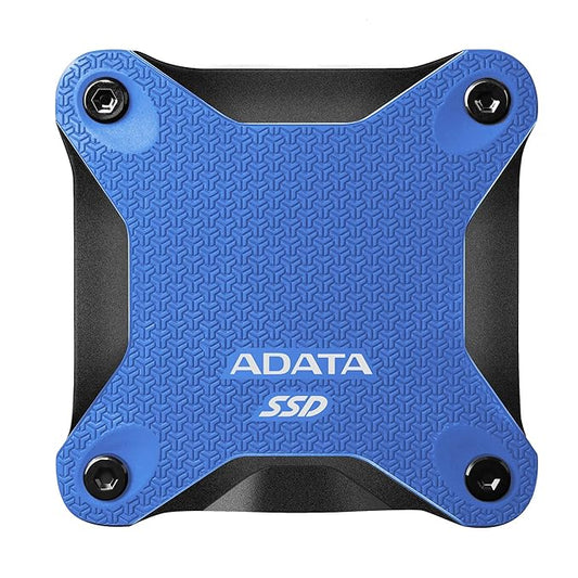 [RePacked] ADATA SD600Q 240GB Military Grade Light Compact Portable External SSD Solid State Drive (Blue)