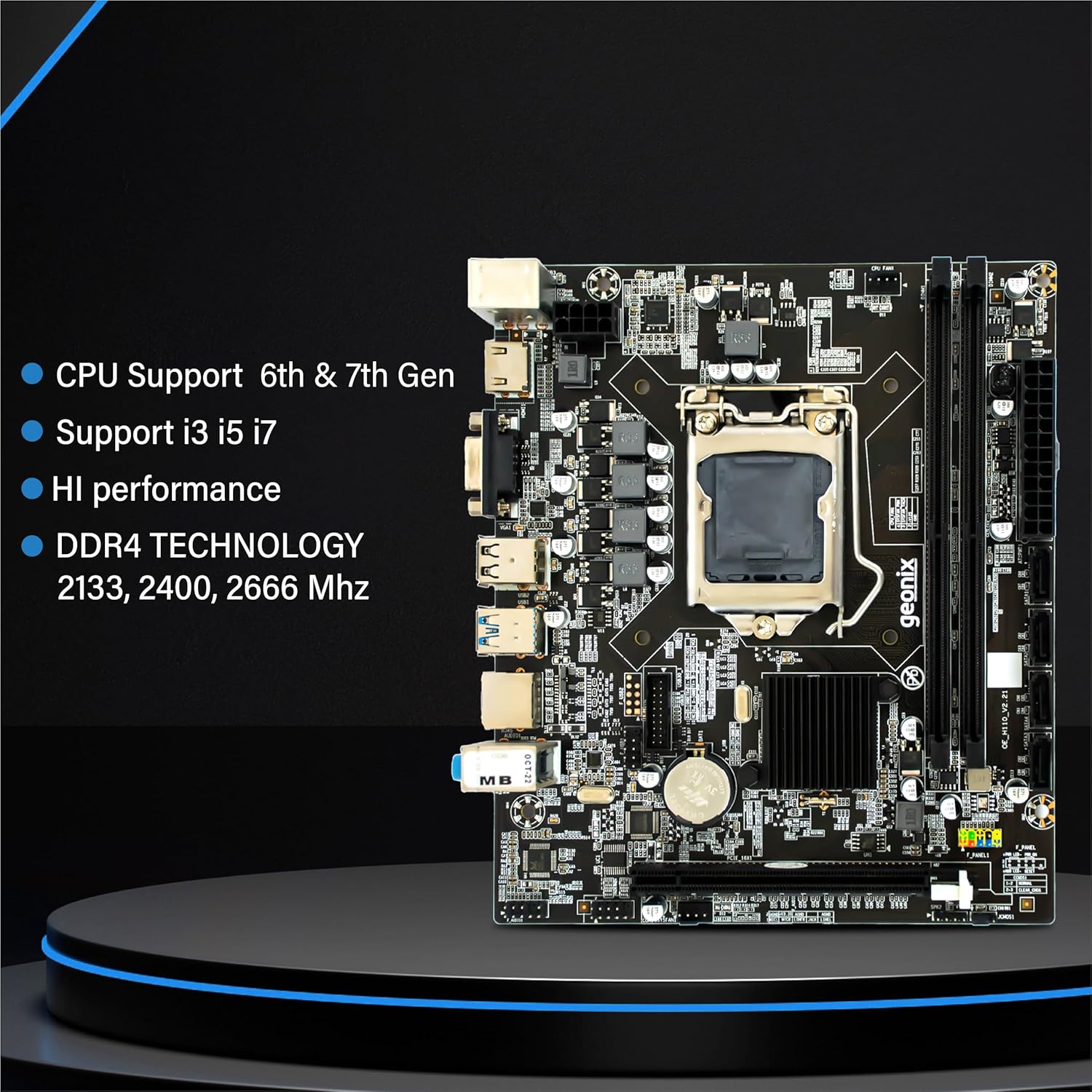 Graphics Card Processor Support Lga 1151 FOXIN H61 Motherboard