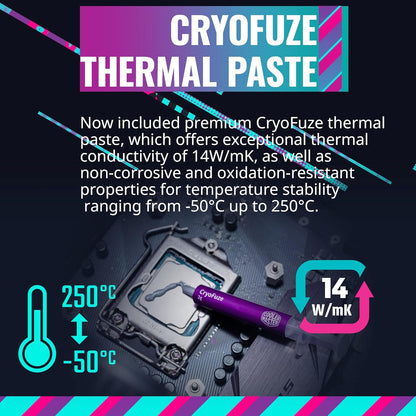 Cooler Master Hyper 620S ARGB Sync 120mm Dual Tower CPU Air Cooler - Black