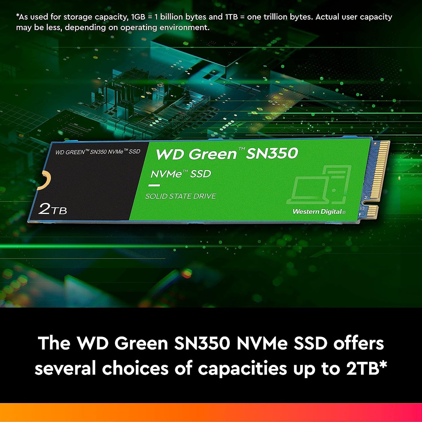 Western Digital 500GB WD Green SN350 NVMe Internal SSD Solid State Drive