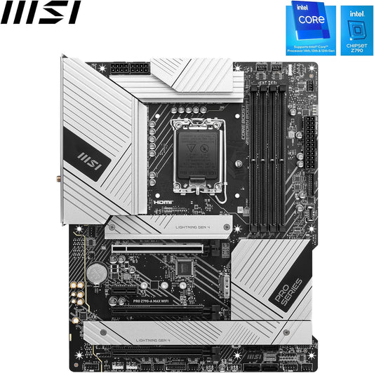 MSI PRO Z790-A MAX WIFI LGA 1700 DDR5 PCIe 5.0 Gen2 ProSeries ATX Motherboard