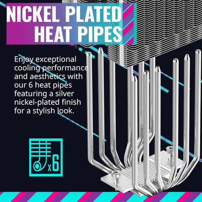 Cooler Master Hyper 620S ARGB Sync 120mm Dual Tower CPU Air Cooler - Black